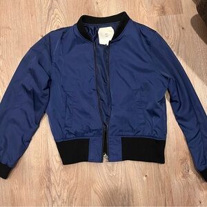 Woman's Blue Bomber Jacket